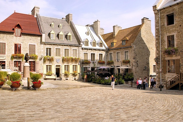 Quebec City old town historic architecture