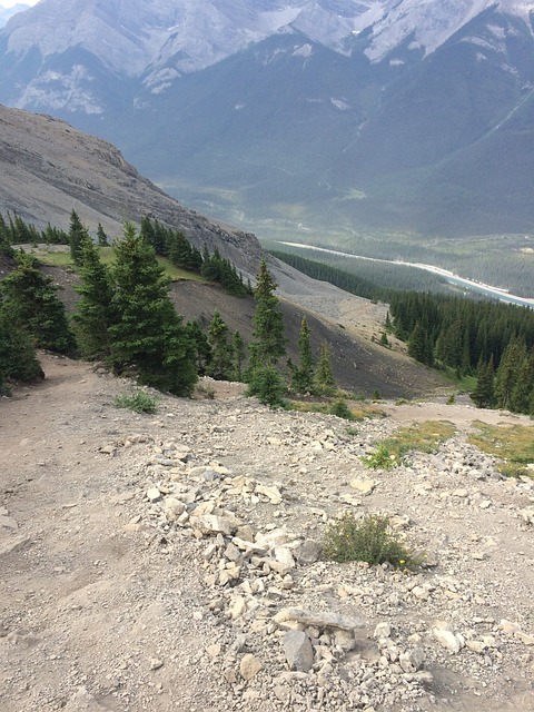 Canadian Rockies hiking trail – scenic mountain paths